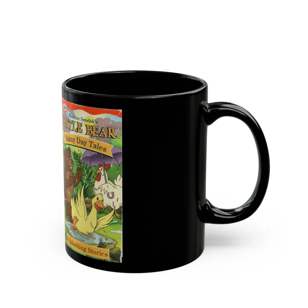 LITTLE BEAR RAINY DAY TALES (VHS COVER) - Black Coffee Mug-Go Mug Yourself