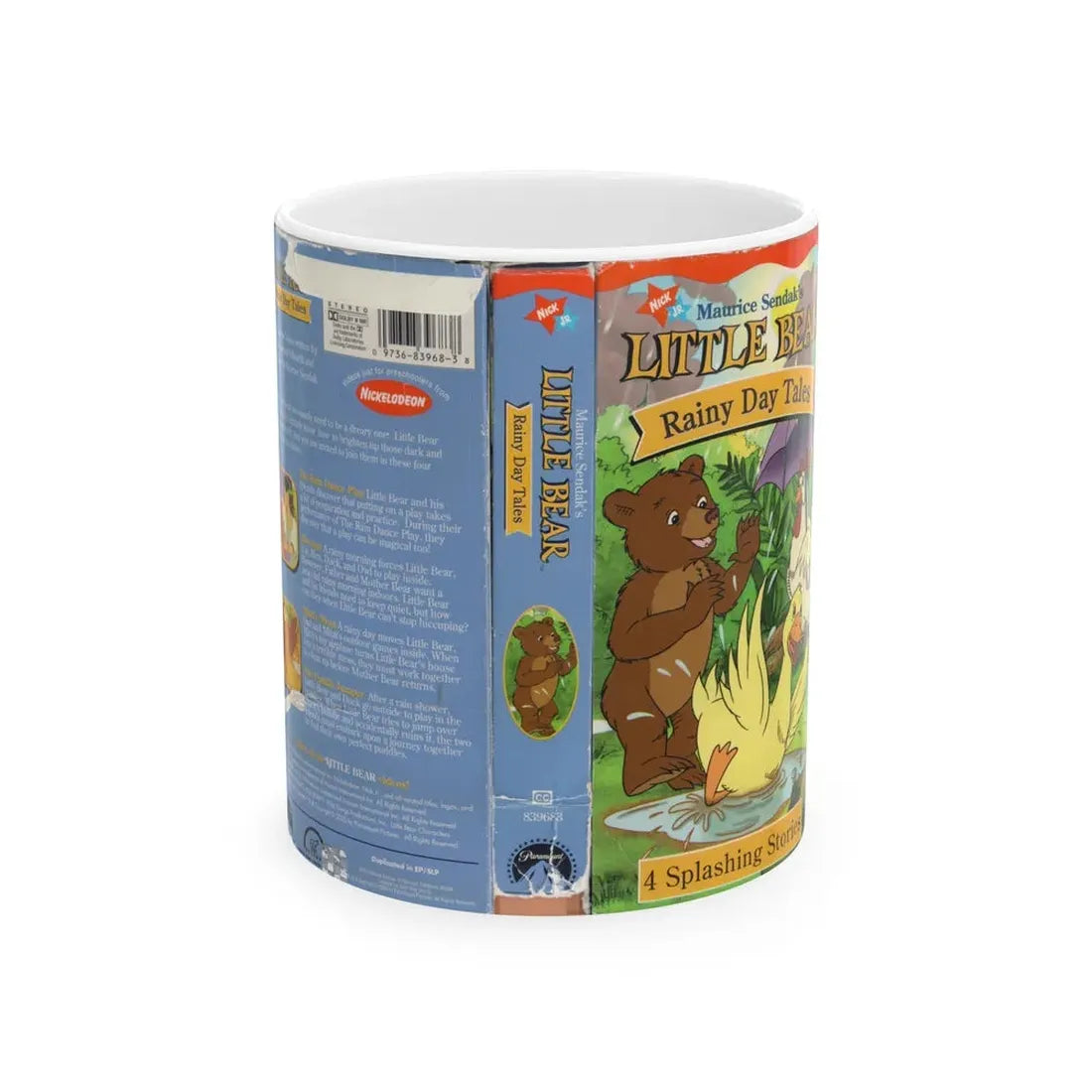 LITTLE BEAR RAINY DAY TALES (VHS COVER) - White Coffee Mug 11oz - Go Mug Yourself