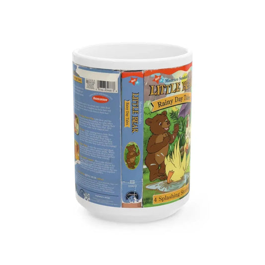 LITTLE BEAR RAINY DAY TALES (VHS COVER) - White Coffee Mug 15oz - Go Mug Yourself