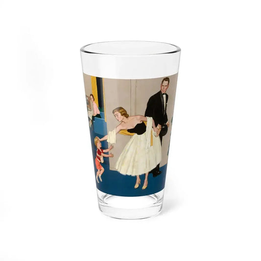 Little Boy with Dirty Hands, Saturday Evening Post Cover, September 27, 1957 - Pint Glass 16oz 16oz - Go Mug Yourself