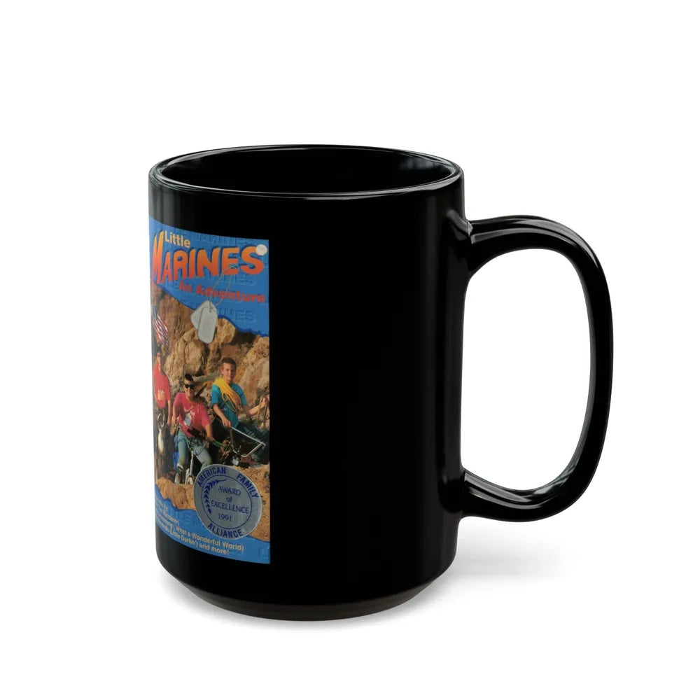 LITTLE MARINES AN ADVENTURE (VHS COVER) - Black Coffee Mug-Go Mug Yourself