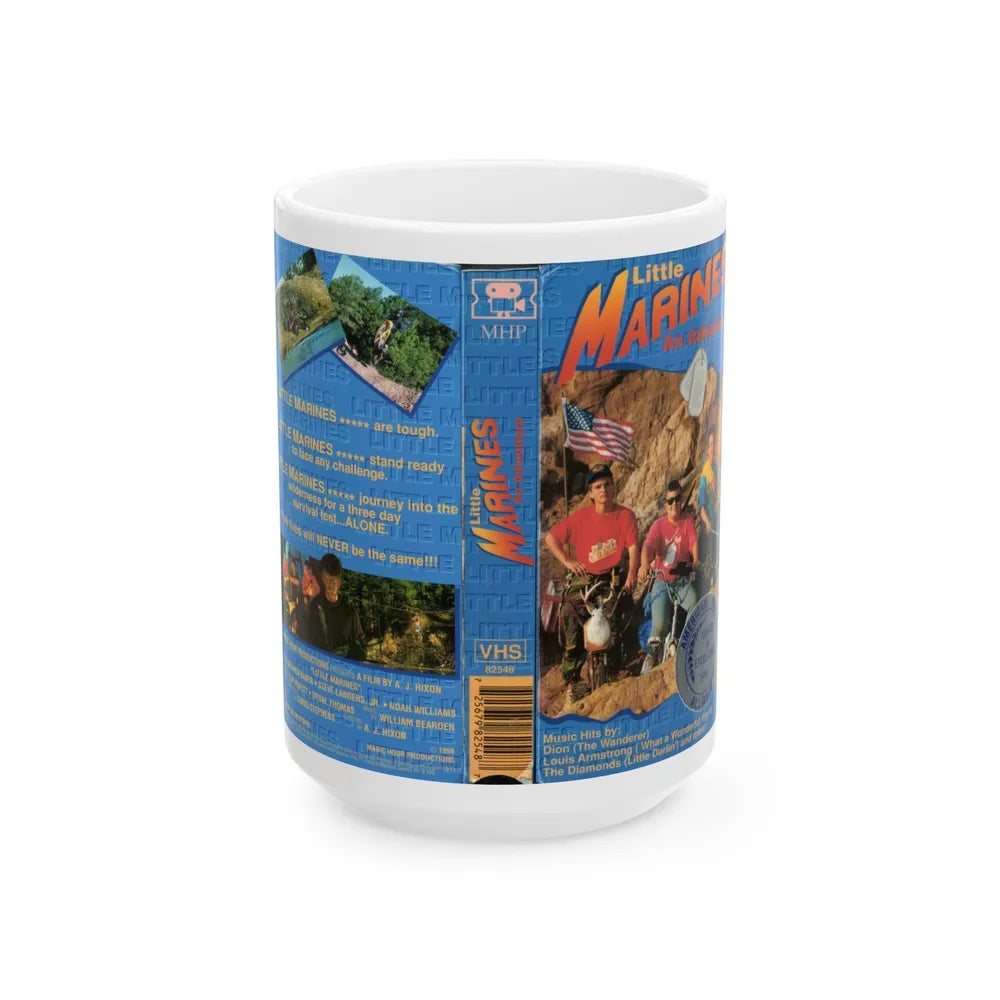 LITTLE MARINES AN ADVENTURE (VHS COVER) - White Coffee Mug-15oz-Go Mug Yourself