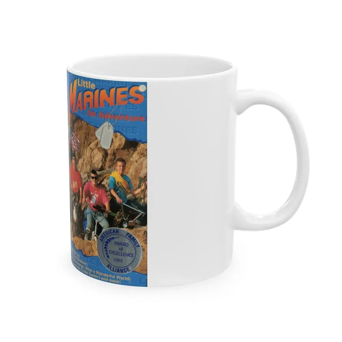 LITTLE MARINES AN ADVENTURE (VHS COVER) - White Coffee Mug - Go Mug Yourself