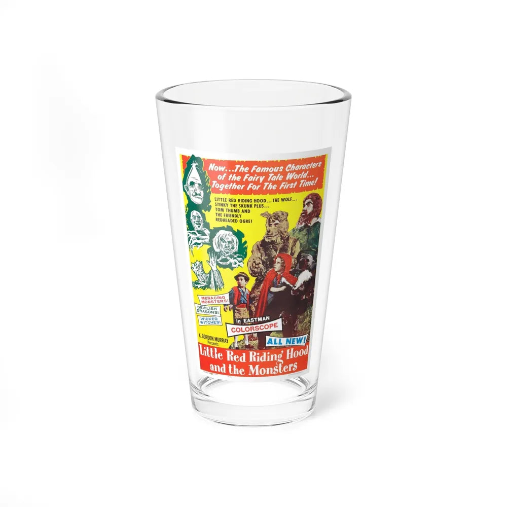 LITTLE RED RIDING HOOD AND THE MONSTERS 1962 Movie Poster - Pint Glass 16oz-16oz-Go Mug Yourself