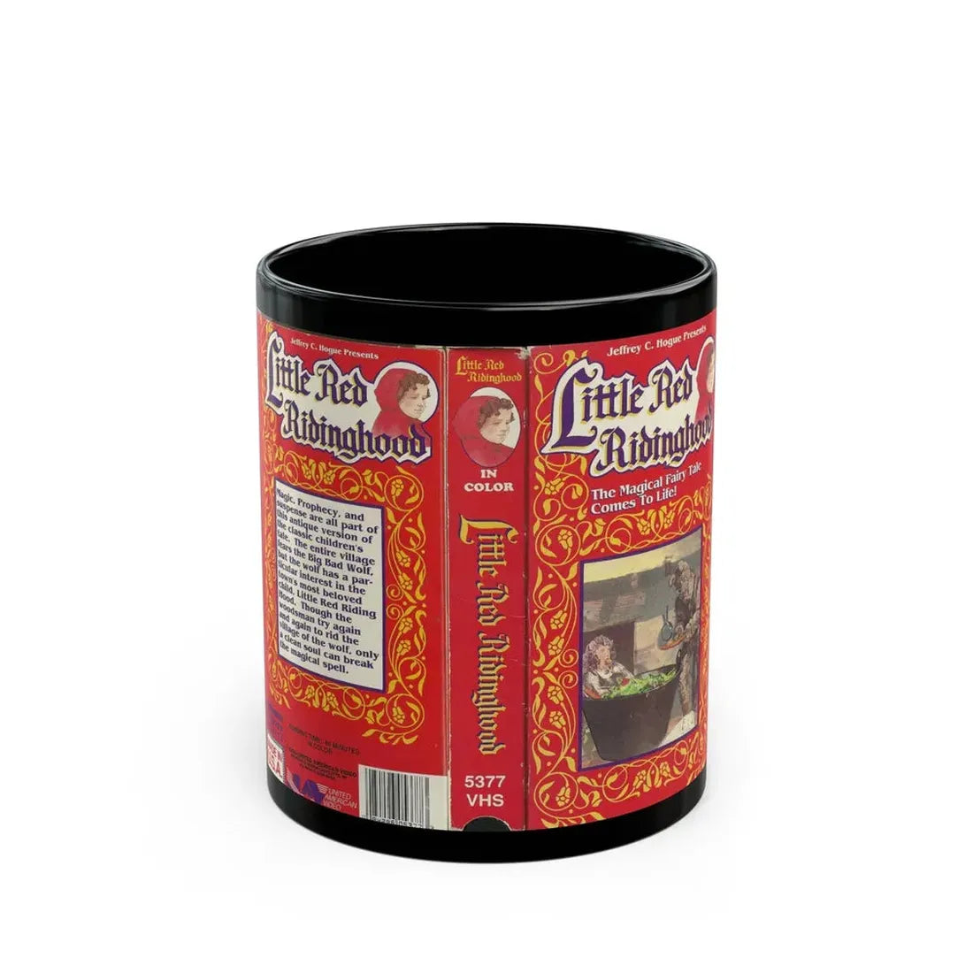 LITTLE RED RIDING HOOD (VHS COVER) - Black Coffee Mug 11oz - Go Mug Yourself