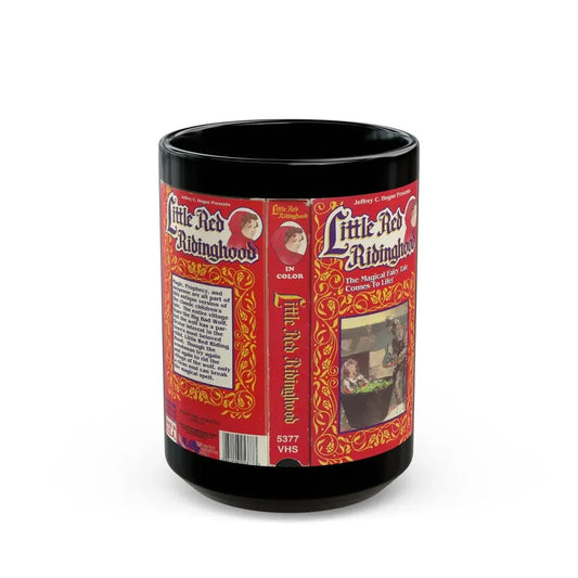 LITTLE RED RIDING HOOD (VHS COVER) - Black Coffee Mug 15oz - Go Mug Yourself