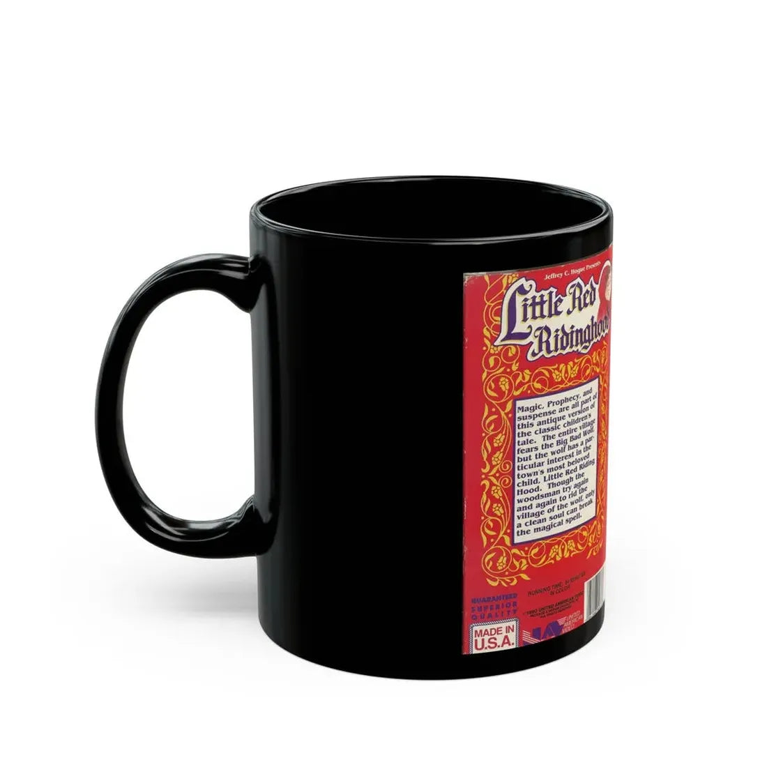 LITTLE RED RIDING HOOD (VHS COVER) - Black Coffee Mug - Go Mug Yourself