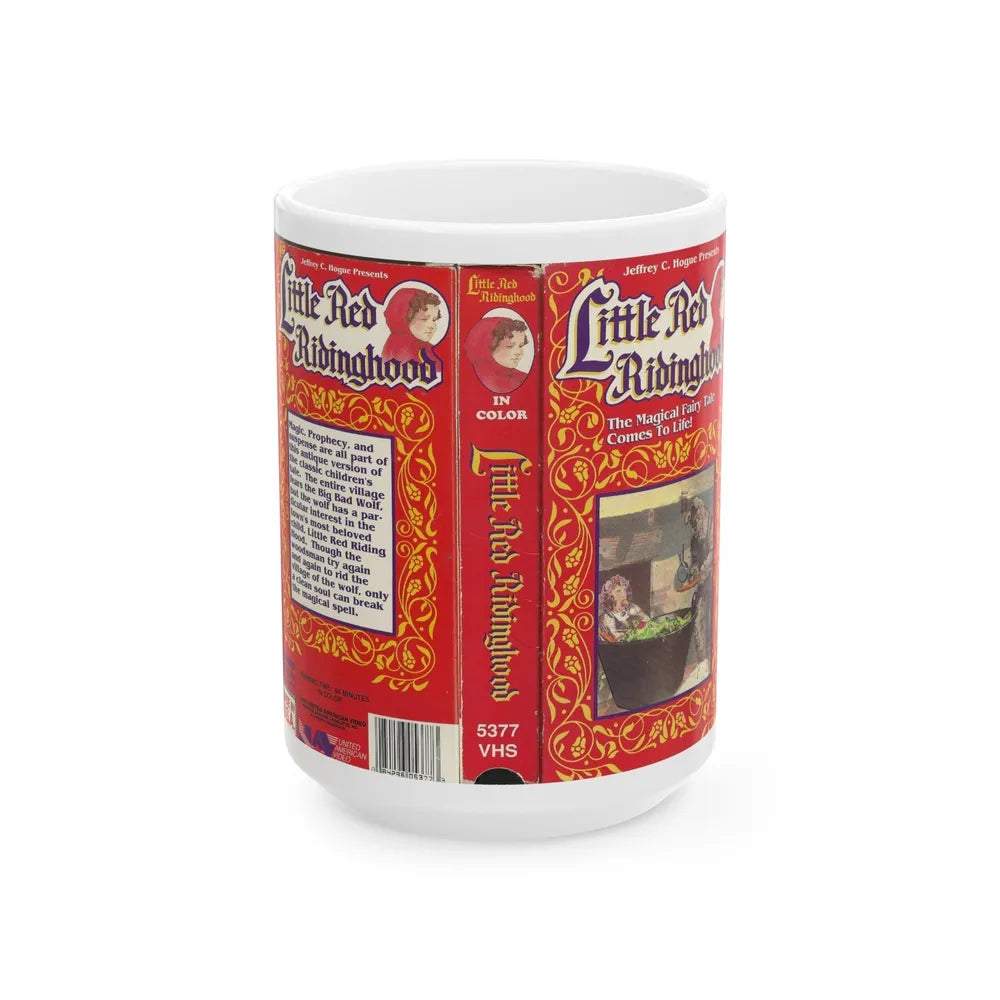 LITTLE RED RIDING HOOD (VHS COVER) - White Coffee Mug-15oz-Go Mug Yourself