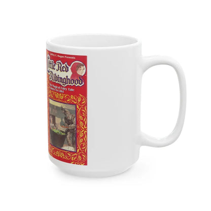 LITTLE RED RIDING HOOD (VHS COVER) - White Coffee Mug-Go Mug Yourself