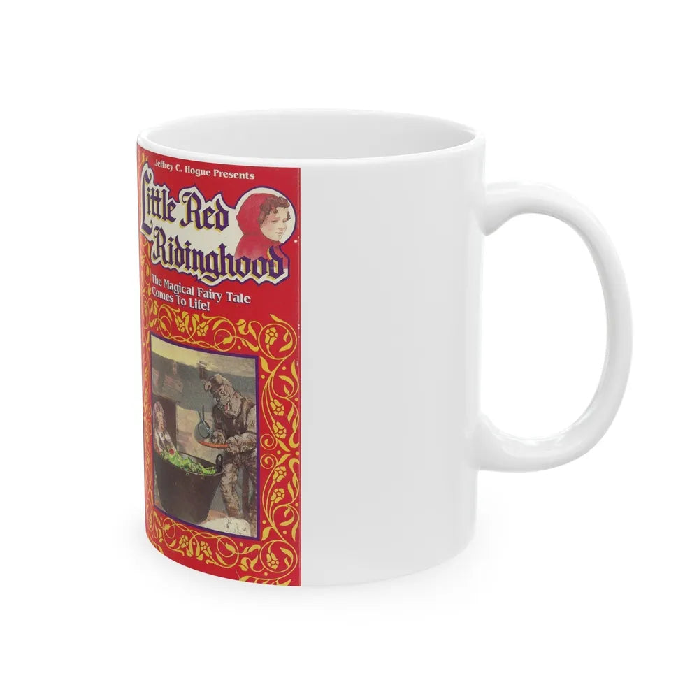 LITTLE RED RIDING HOOD (VHS COVER) - White Coffee Mug-Go Mug Yourself