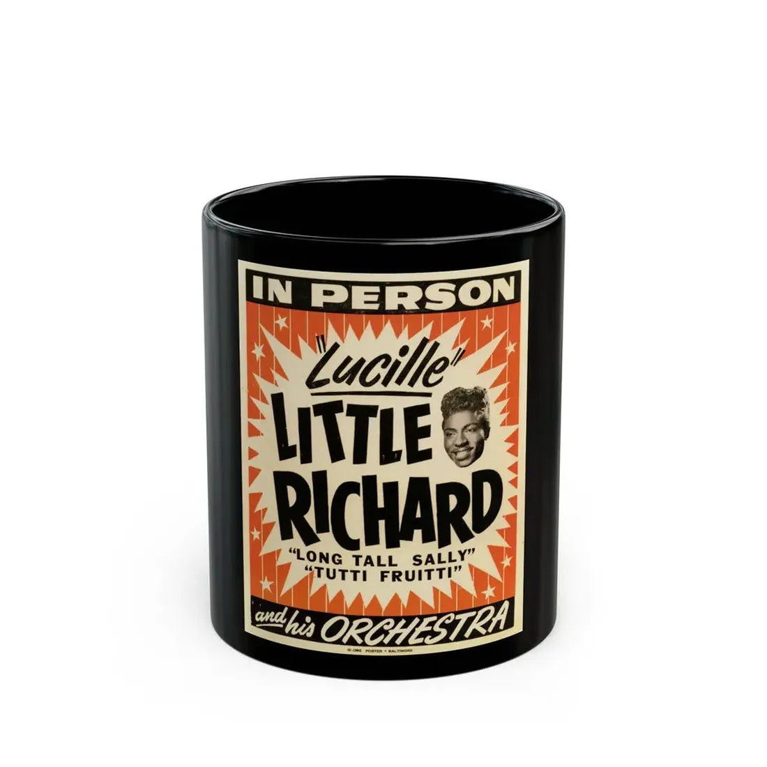 Little Rickard (Music Poster) Black Coffee Mug 11oz - Go Mug Yourself