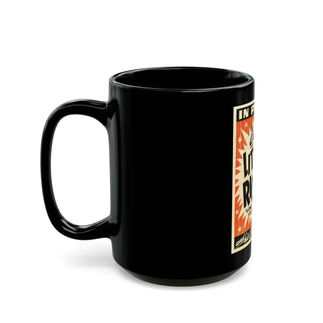 Little Rickard (Music Poster) Black Coffee Mug - Go Mug Yourself