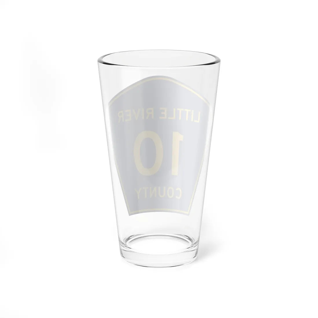 Little River County Route 10 AR (Arkansas) (Road Sign) Pint Glass 16oz - Go Mug Yourself