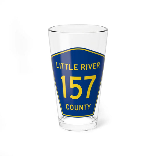 Little River County Route 157 AR (Arkansas) (Road Sign) Pint Glass 16oz 16oz - Go Mug Yourself