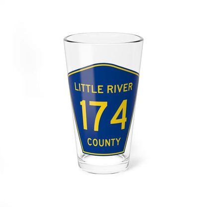 Little River County Route 174 AR (Arkansas) (Road Sign) Pint Glass 16oz 16oz - Go Mug Yourself