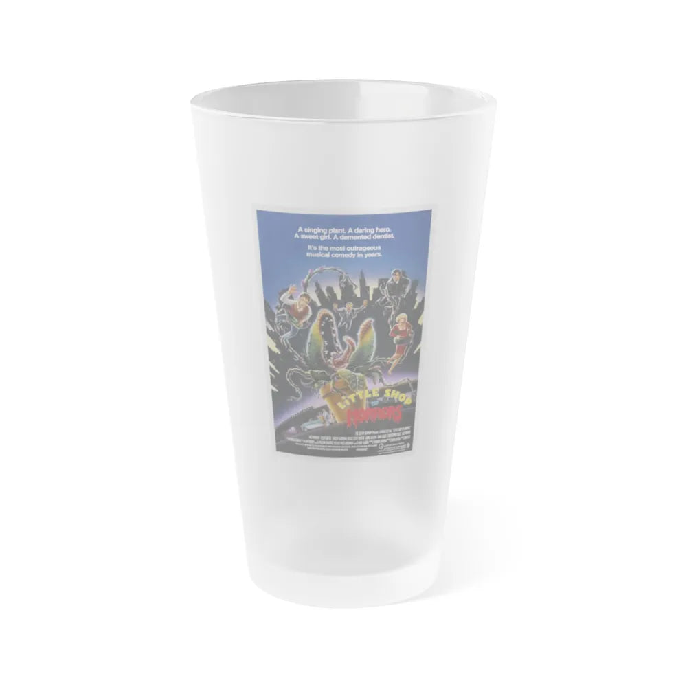 LITTLE SHOP OF HORRORS 1986 Movie Poster - Frosted Pint Glass 16oz-16oz-Frosted-Go Mug Yourself