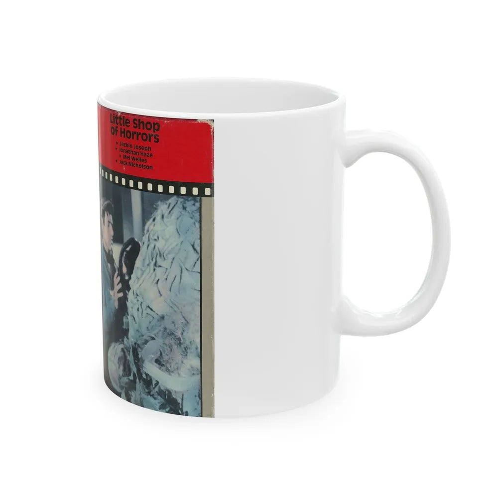 LITTLE SHOP OF HORRORS JACK NICHOLSON (VHS COVER) - White Coffee Mug-Go Mug Yourself