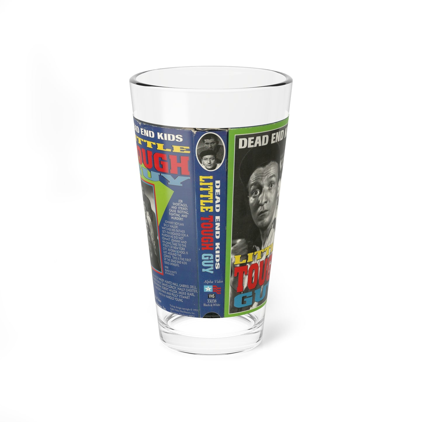 LITTLE TOUGH GUY (VHS COVER) Pint Glass 16oz-16oz-Go Mug Yourself