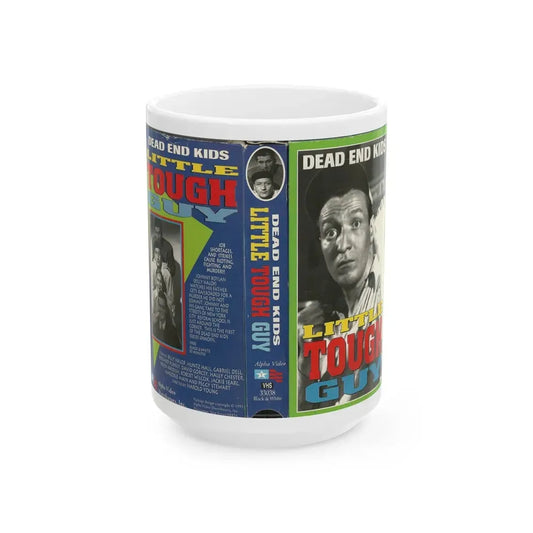 LITTLE TOUGH GUY (VHS COVER) - White Coffee Mug 15oz - Go Mug Yourself