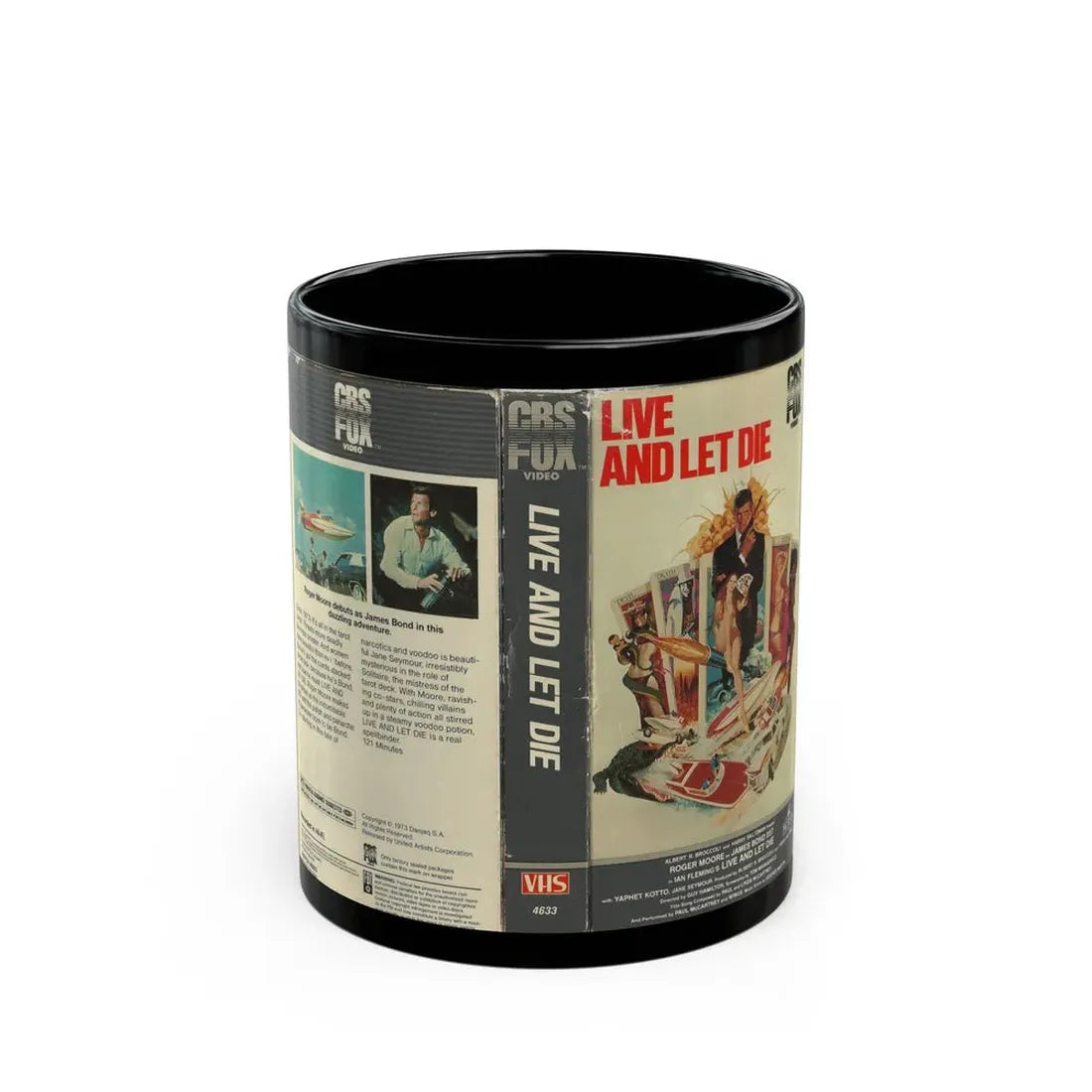 LIVE AND LET DIE (VHS COVER) - Black Coffee Mug 11oz - Go Mug Yourself