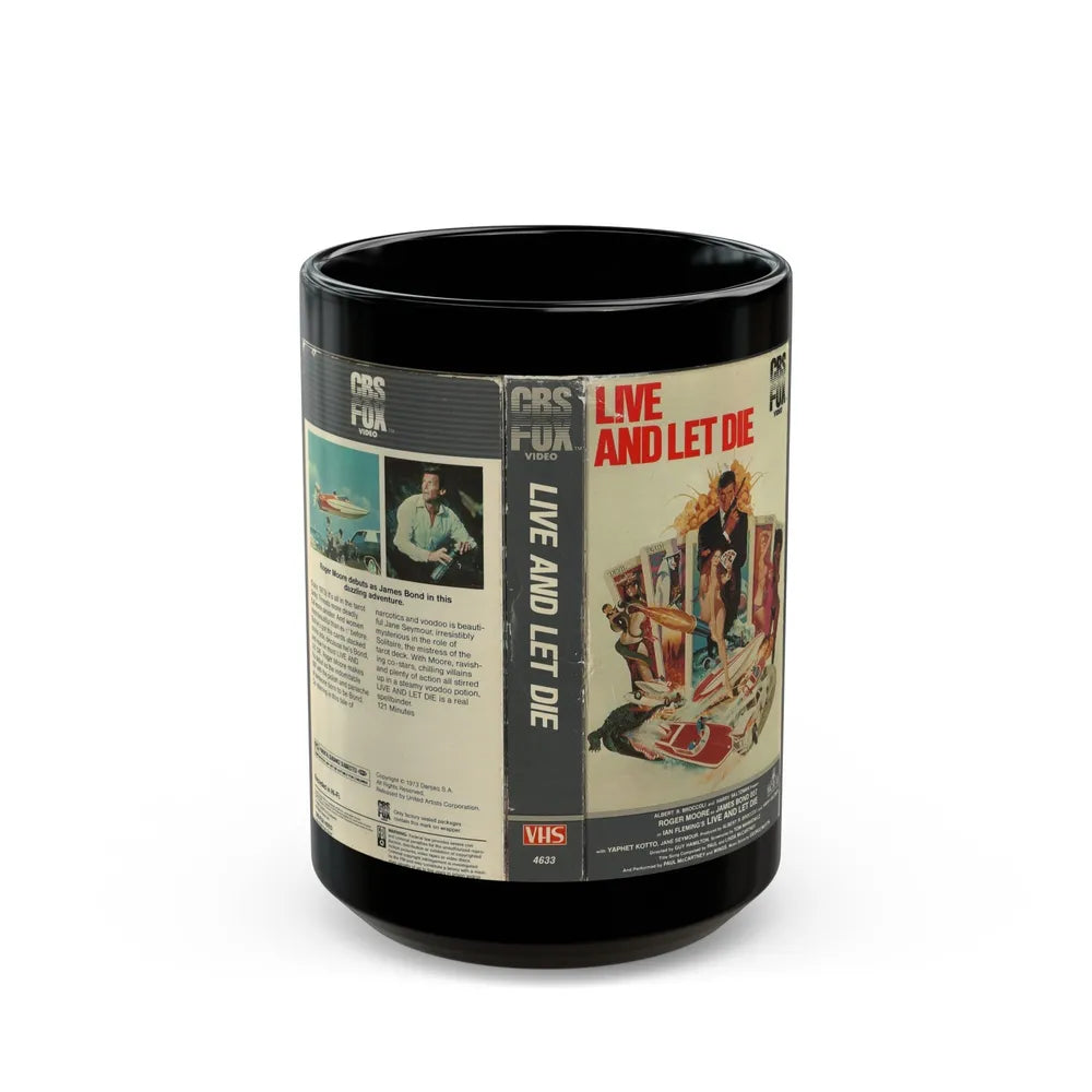 LIVE AND LET DIE (VHS COVER) - Black Coffee Mug-15oz-Go Mug Yourself