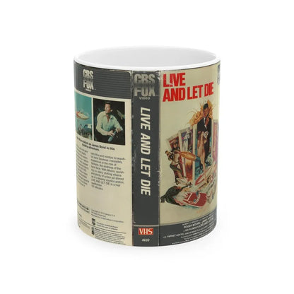 LIVE AND LET DIE (VHS COVER) - White Coffee Mug 11oz - Go Mug Yourself