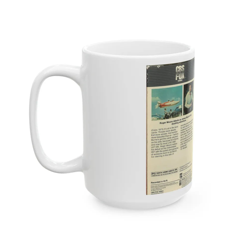 LIVE AND LET DIE (VHS COVER) - White Coffee Mug-Go Mug Yourself