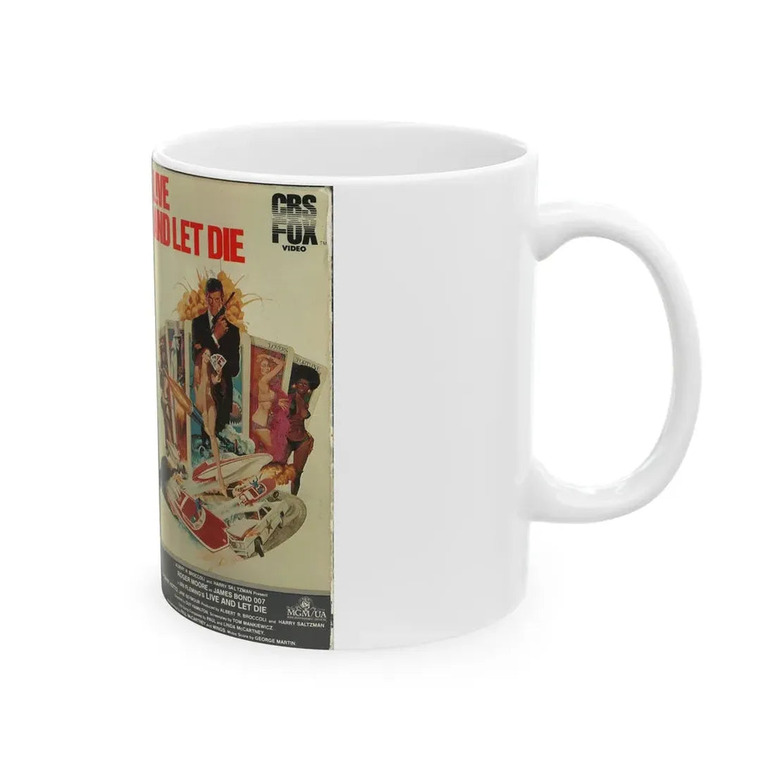 LIVE AND LET DIE (VHS COVER) - White Coffee Mug - Go Mug Yourself