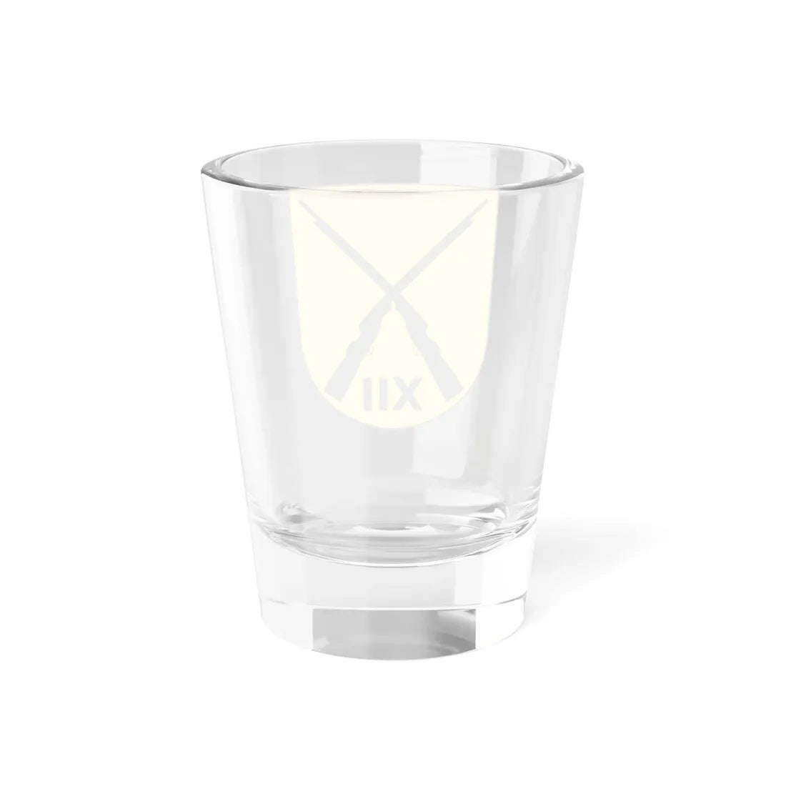 Livgardet 12. motoriserade skyttebataljonens stab vapen (Sweden) (Coat of Arms) Shot Glass 1.5oz - Go Mug Yourself