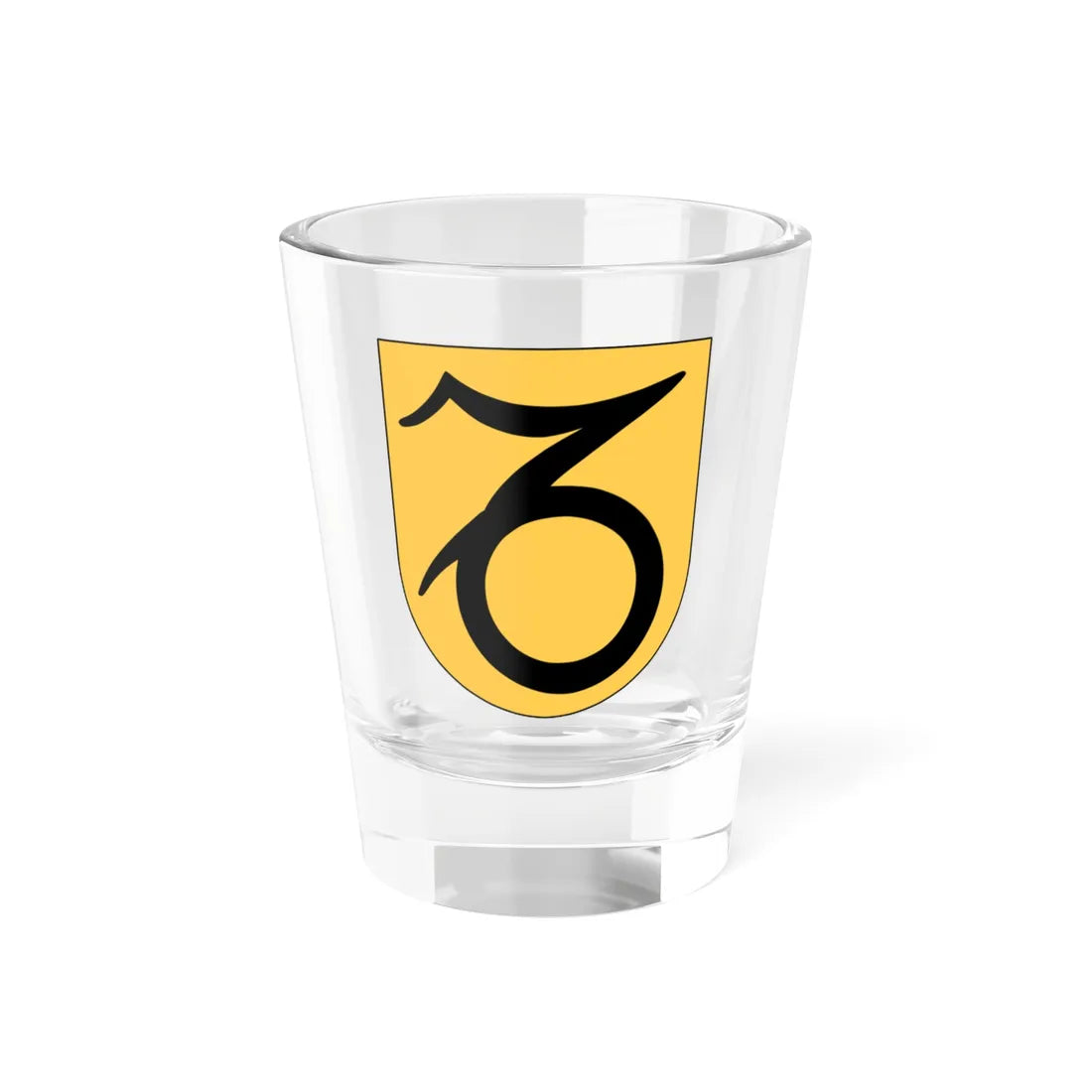 Livgardet 121. kompaniet vapen (Sweden) (Coat of Arms) Shot Glass 1.5oz 1.5oz - Go Mug Yourself