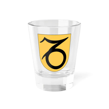 Livgardet 121. kompaniet vapen (Sweden) (Coat of Arms) Shot Glass 1.5oz 1.5oz - Go Mug Yourself