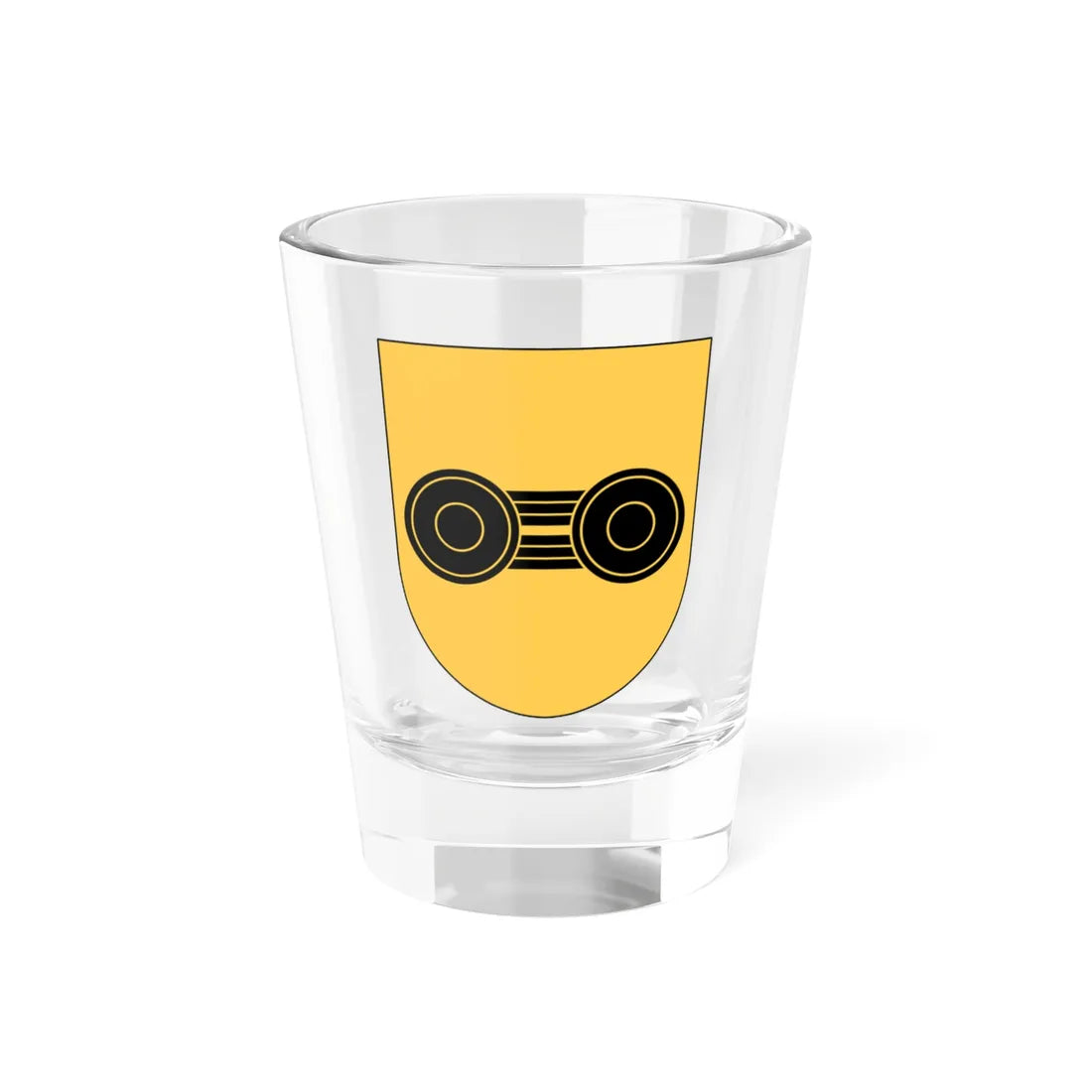 Livgardet 122. kompaniet vapen (Sweden) (Coat of Arms) Shot Glass 1.5oz 1.5oz - Go Mug Yourself