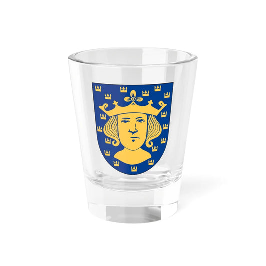 Livgardet Kommendantstaben vapen (Sweden) (Coat of Arms) Shot Glass 1.5oz 1.5oz - Go Mug Yourself