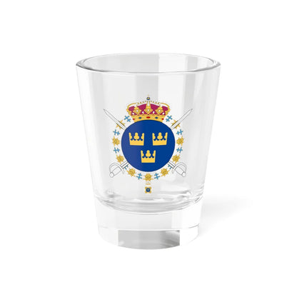 Livgardets dragoner vapen (Sweden) (Coat of Arms) Shot Glass 1.5oz 1.5oz - Go Mug Yourself