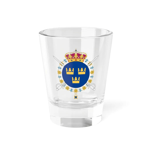 Livgardets dragoner vapen (Sweden) (Coat of Arms) Shot Glass 1.5oz 1.5oz - Go Mug Yourself