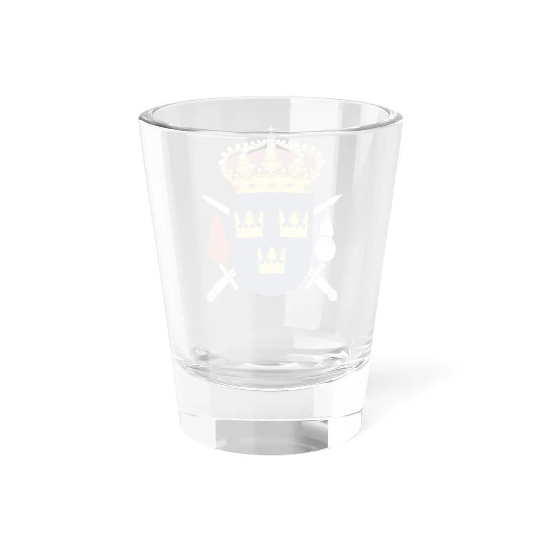 Livgrenadjärregementet vapen post 1994 (Sweden) (Coat of Arms) Shot Glass 1.5oz - Go Mug Yourself