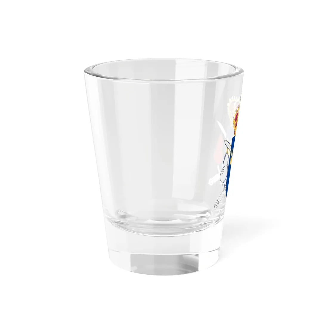 Livgrenadjärregementet vapen post 1994 (Sweden) (Coat of Arms) Shot Glass 1.5oz - Go Mug Yourself