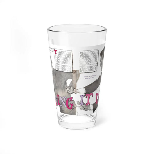 Living It Up, Good Housekeeping illustration - Pint Glass 16oz-16oz-Go Mug Yourself