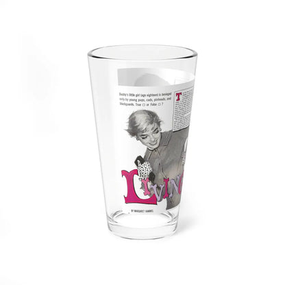 Living It Up, Good Housekeeping illustration - Pint Glass 16oz-Go Mug Yourself