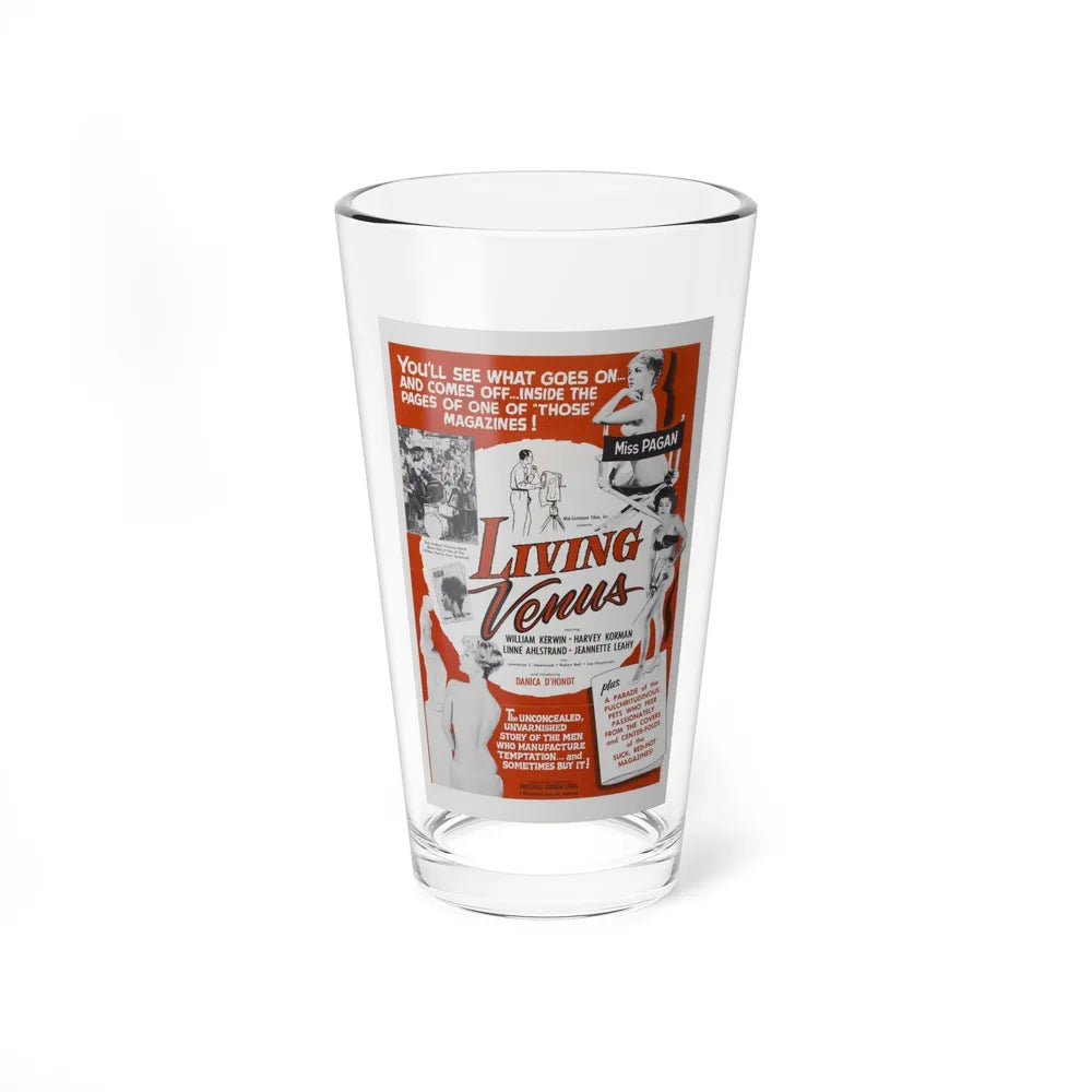 LIVING VENUS 1961 Movie Poster - Pint Glass 16oz-16oz-Go Mug Yourself