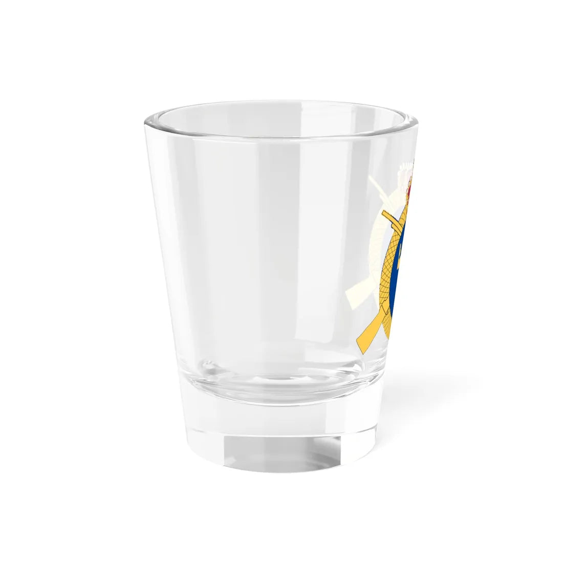 Livregementets grenadjärgrupp vapen (Sweden) (Coat of Arms) Shot Glass 1.5oz - Go Mug Yourself
