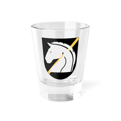 Livregementets husarer 32. underrättelsebataljonen vapen (Sweden) (Coat of Arms) Shot Glass 1.5oz 1.5oz - Go Mug Yourself
