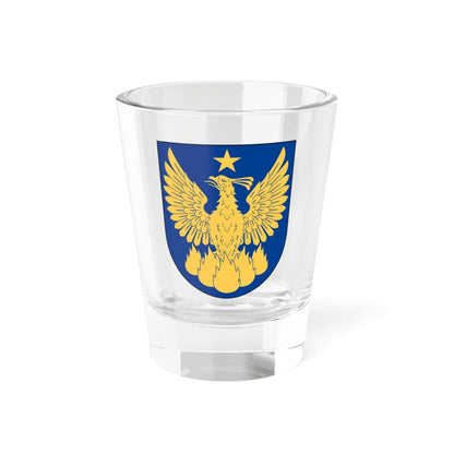Livregementets husarer Försvarets överlevnadsskola vapen (Sweden) (Coat of Arms) Shot Glass 1.5oz 1.5oz - Go Mug Yourself