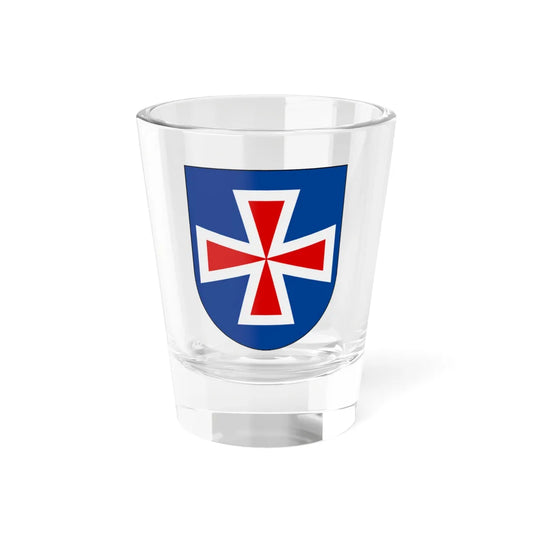 Livregementets husarer Sanna skvadron vapen (Sweden) (Coat of Arms) Shot Glass 1.5oz 1.5oz - Go Mug Yourself
