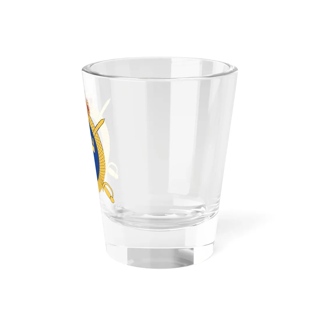 Livregementets husarer vapen (Sweden) (Coat of Arms) Shot Glass 1.5oz - Go Mug Yourself