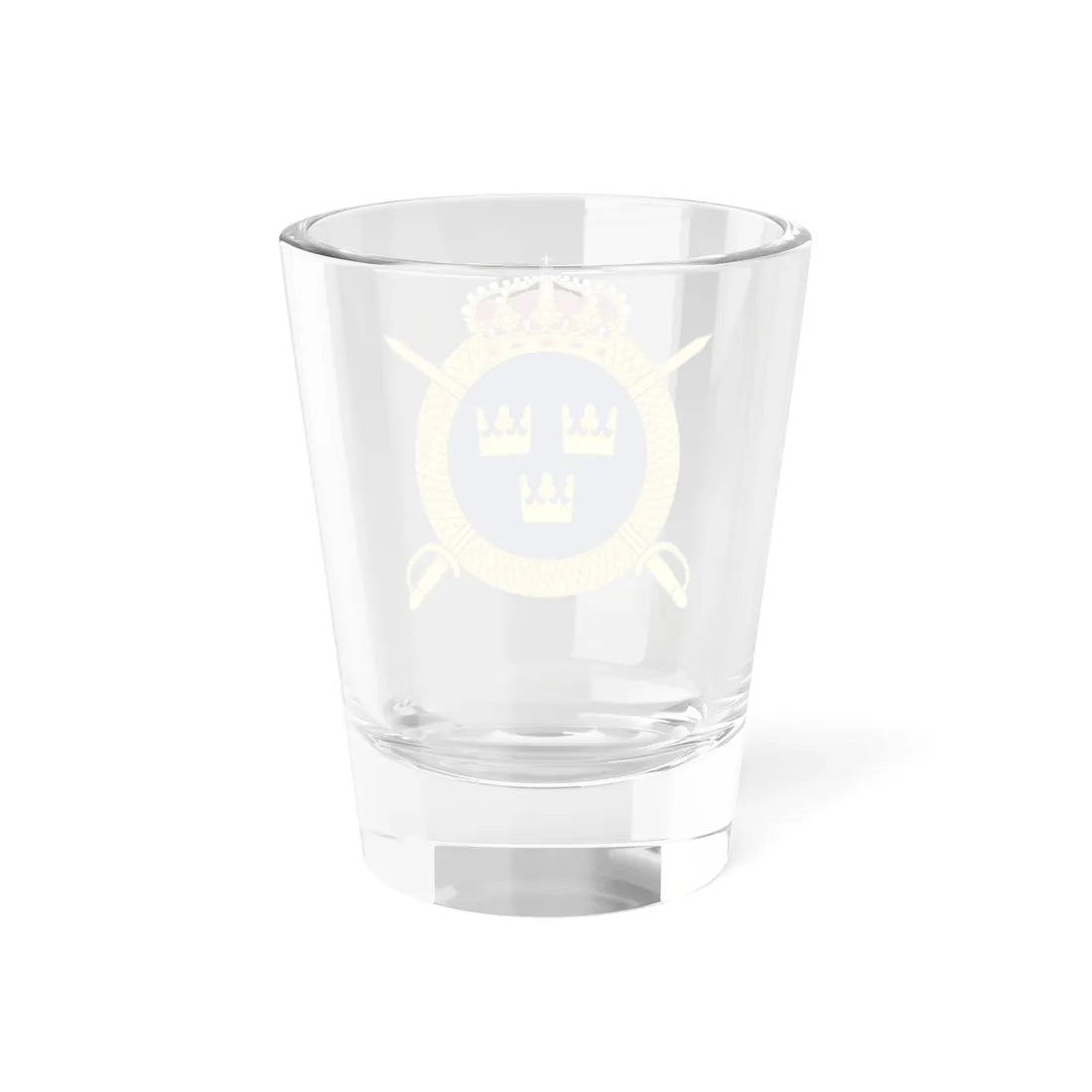 Livregementets husarer vapen (Sweden) (Coat of Arms) Shot Glass 1.5oz - Go Mug Yourself