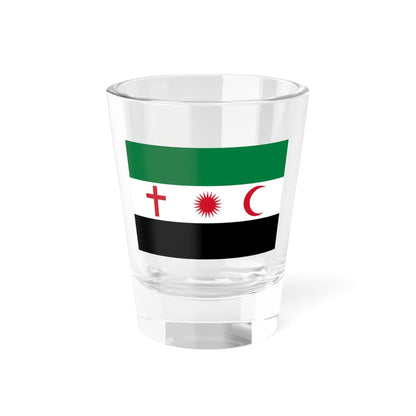 Liwa Ahfad Saladin variant opposition flag (Syria) Shot Glass 1.5oz 1.5oz - Go Mug Yourself