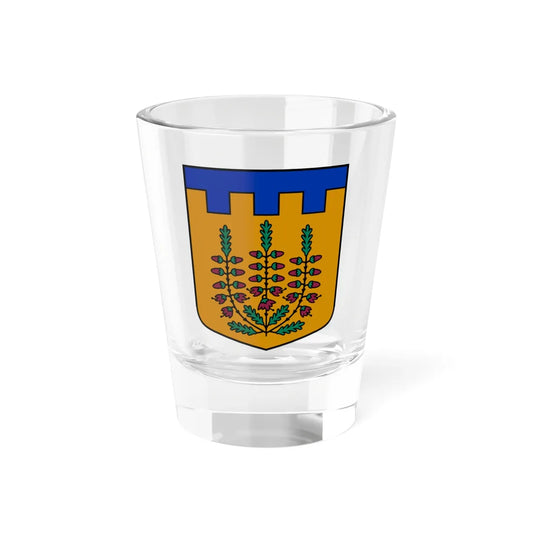 Lizuma pagasta ģerbonis (Latvia) (Coat of Arms) Shot Glass 1.5oz 1.5oz - Go Mug Yourself