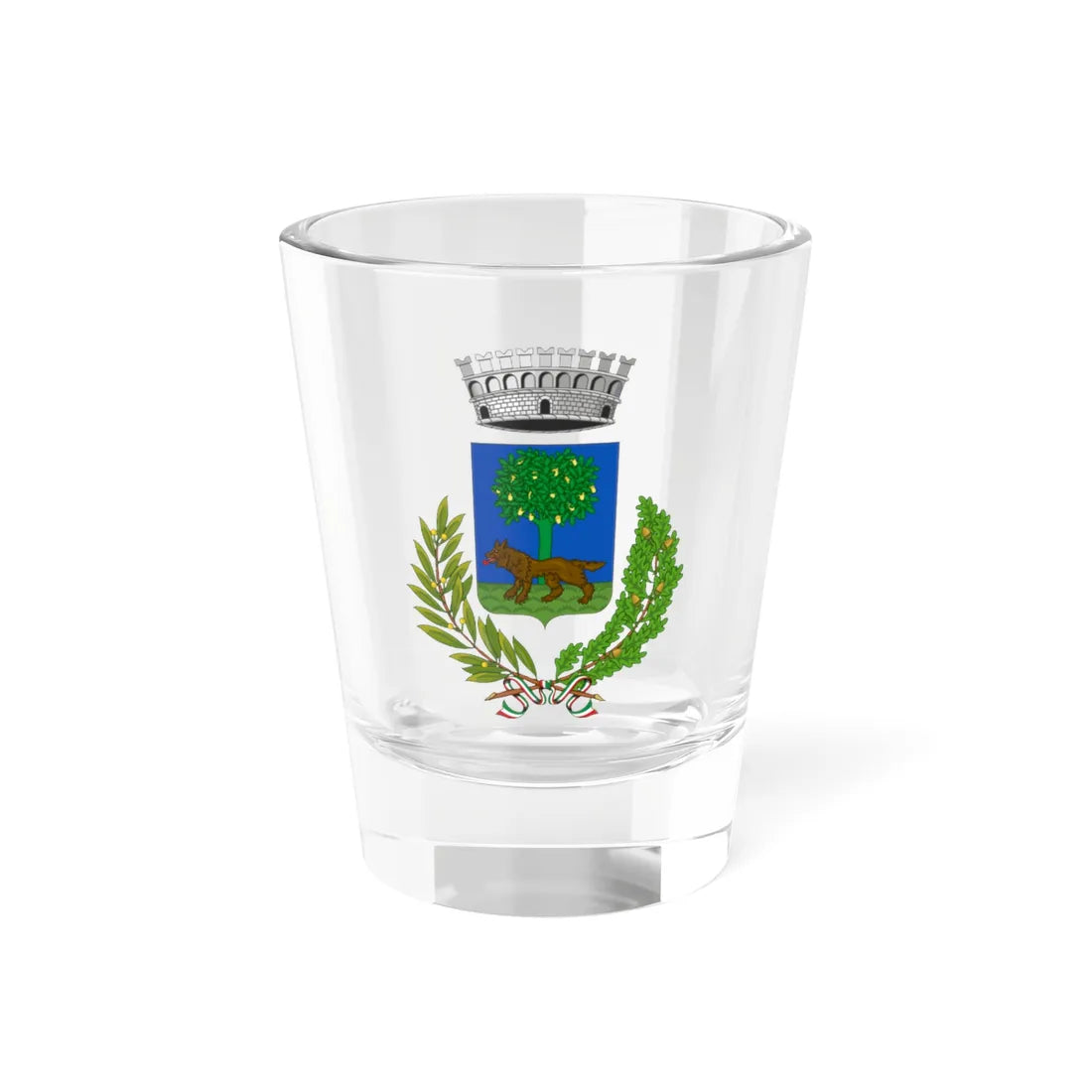 Lizzanello-Stemma (Italy) (Coat of Arms) Shot Glass 1.5oz 1.5oz - Go Mug Yourself