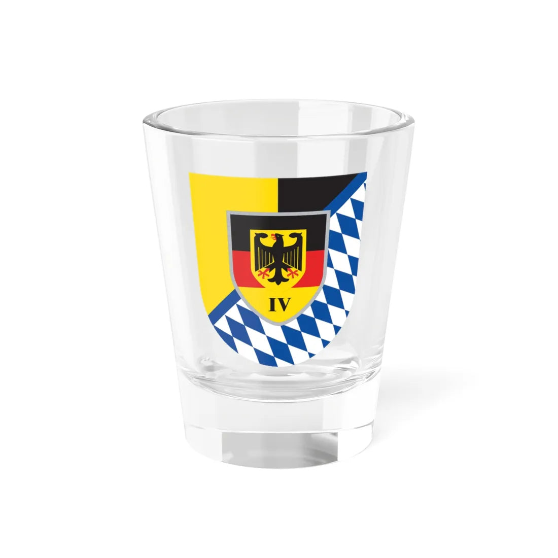 LKdo BY (Germany) (Coat of Arms) Shot Glass 1.5oz 1.5oz - Go Mug Yourself